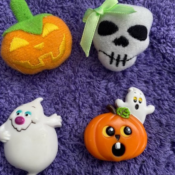 Halloween Bundle 80’s 90’s Pin EUC Russ Hallmark Pins Brooches VTG - Picture 2 of 14